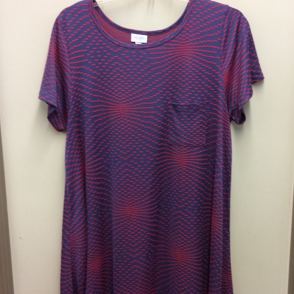 LuLaRoe Dresses & Skirts - LuLaRoe Blue & Red Carly
